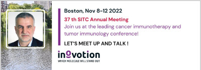 INOVOTION NEW POSTER IN COLLABORATION WITH BRENUS PHARMA PRESENTED AT THE SOCIETY FOR IMMUNOTHERAPY OF CANCER (SITC)’S 37TH ANNUAL MEETING, NOV 10-12TH IN BOSTON. INOVOTION NEW POSTER IN COLLABORATION WITH BRENUS PHARMA PRESENTED AT THE SOCIETY FOR IMMUNOTHERAPY OF CANCER (SITC)’S 37TH ANNUAL MEETING, NOV 10-12TH IN BOSTON.