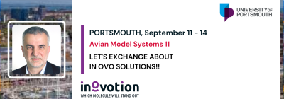 INOVOTION is invited to speak at the 11th Avian Model Systems Meeting, Sept 11-14 organized at the University of Portsmouth